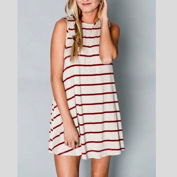 Show Me Your Mumu Garrett Tank Mini Dress Striped - Picture 1 of 5
